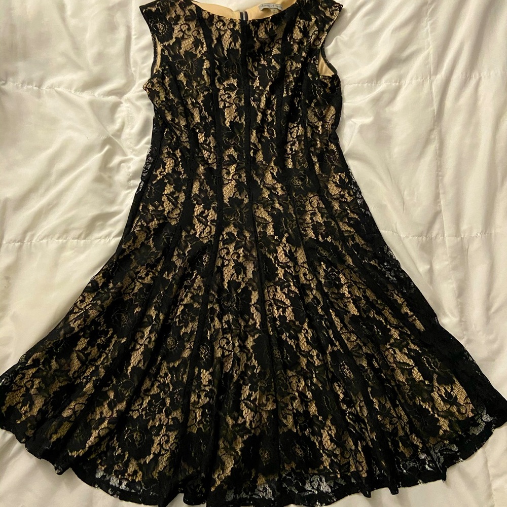 Danny and Nicole, size 10, knee length, black lace dress